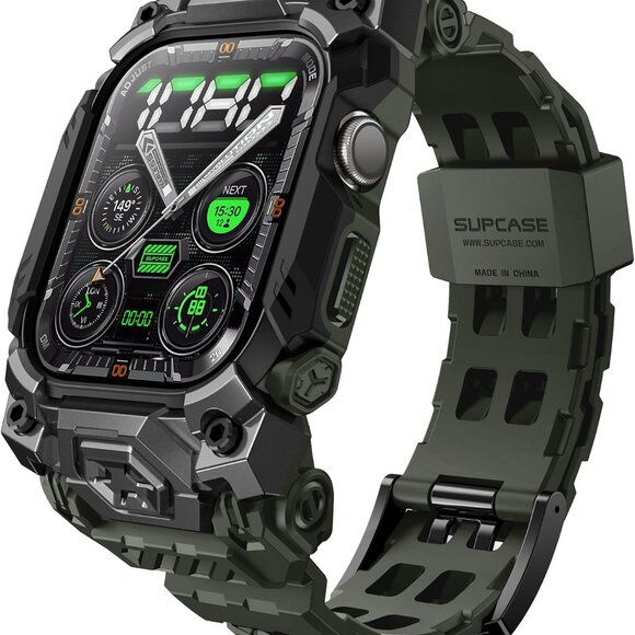 Unicorn Beetle Ore Pro Version Apple Watch 10 46mm Bumper Case Adjustable Strap - Picture 4 of 11